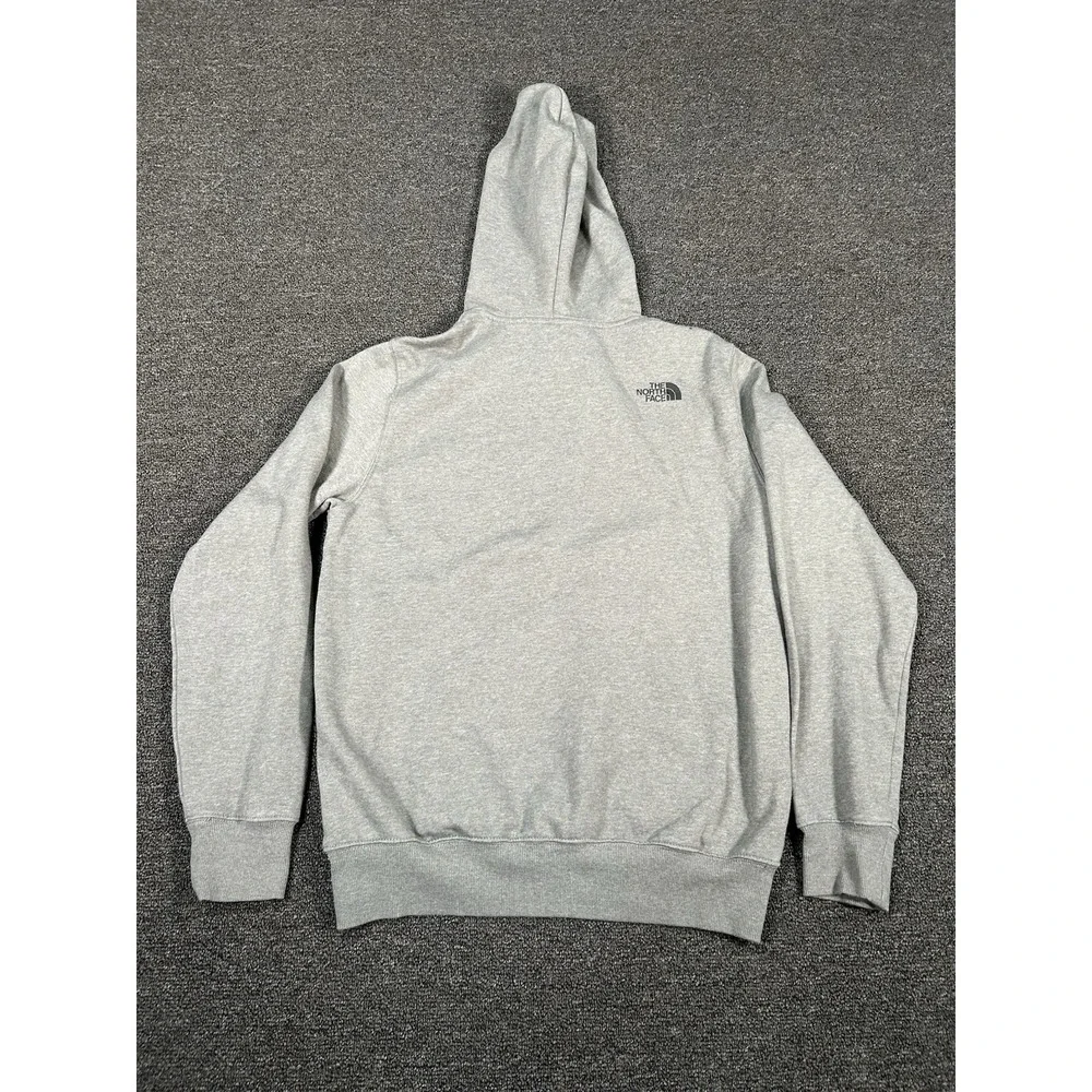 The North Face Bear On The Move‎ Pullover Hoodie Gray Mens Small Drawstrings